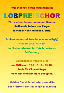 Lobpreischor 25 9