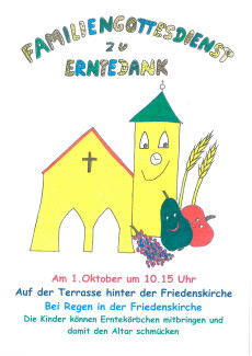 Familiengottesdienst Erntedank 23