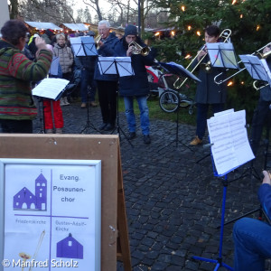 Posaunenchor am Weihnachtsmarkt