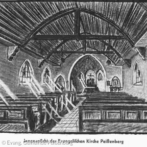 Innenansicht Friedenskirche 1928